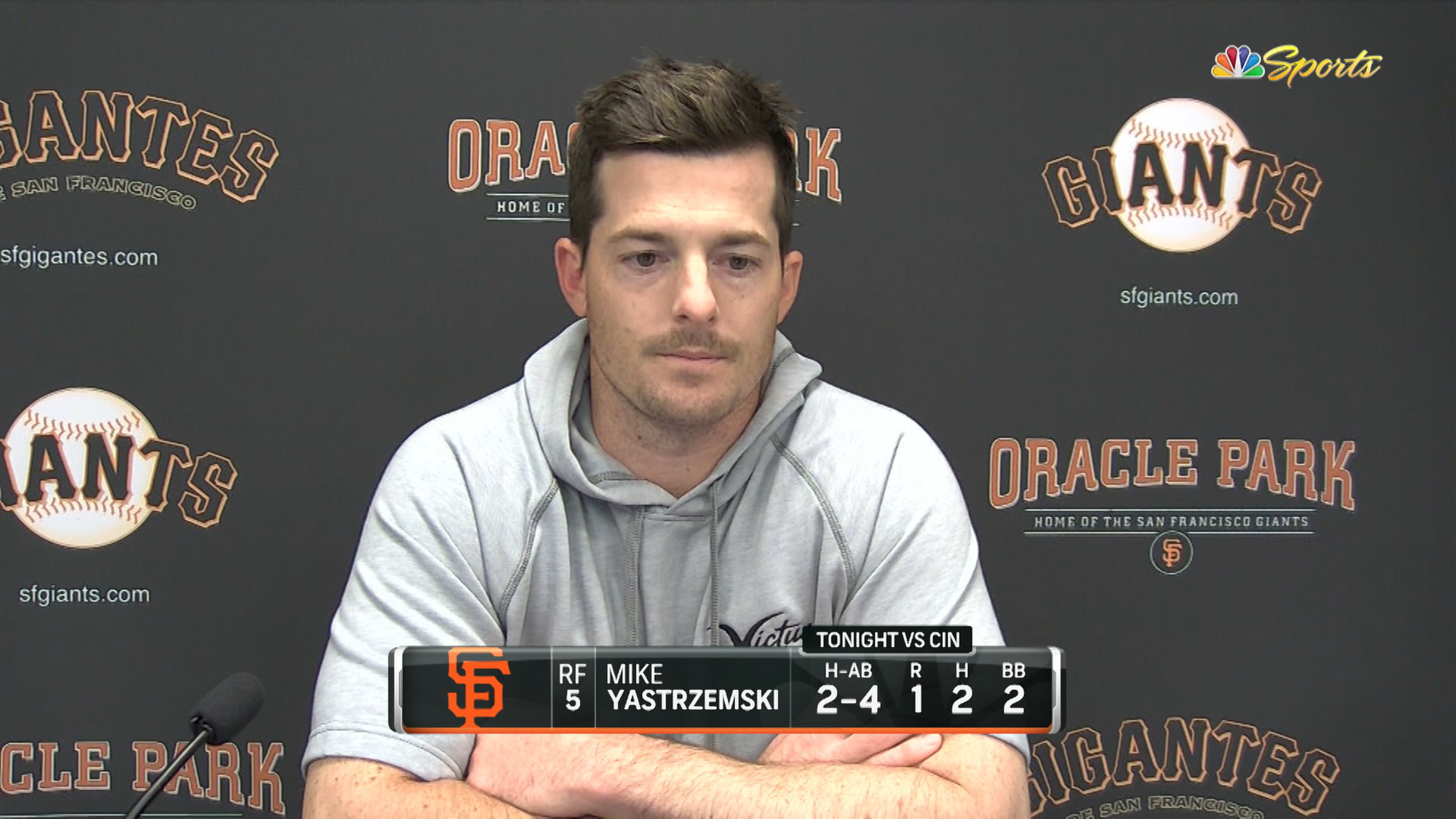 Mike Yastrzemski explains why Giants offense is dynamic after win
