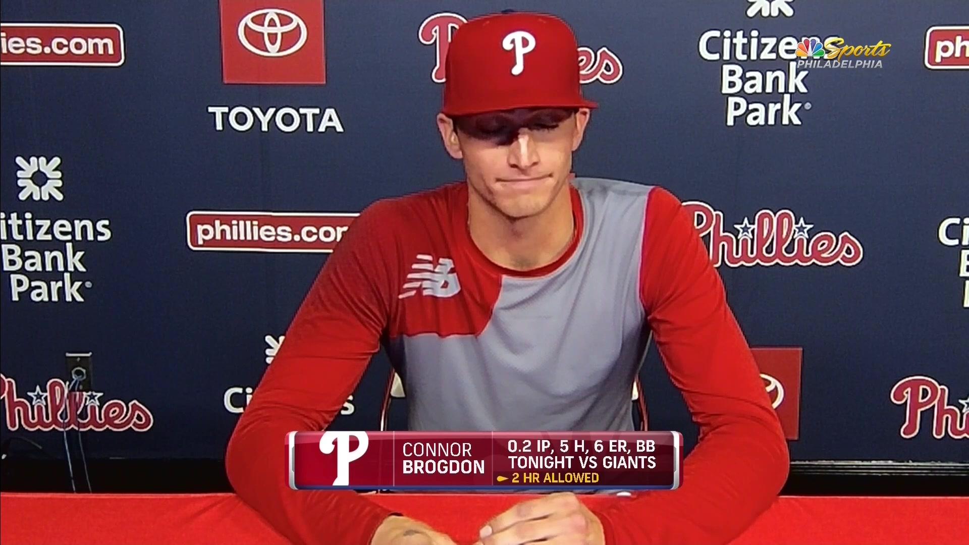 Phillies' Connor Brogdon reveals Giants fandom may have caused rough outing  – NBC Sports Bay Area & California