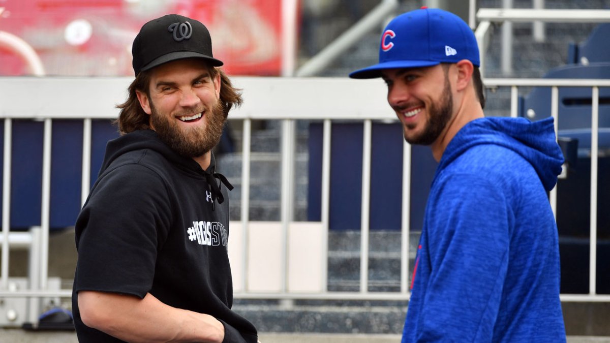 Bryce Harper 'stumping' for Kris Bryant to sign with Phillies