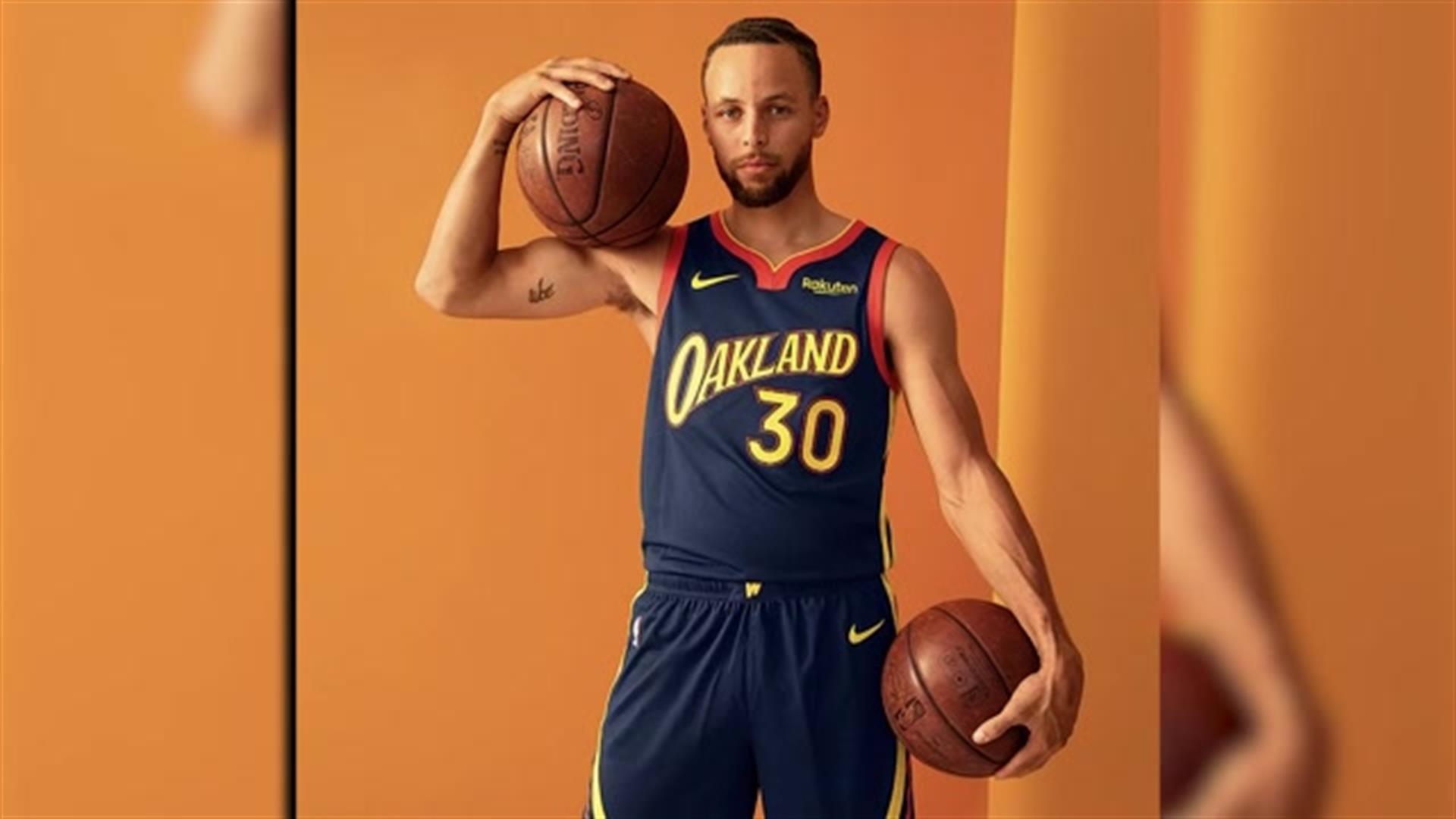 stephen curry oakland forever jersey