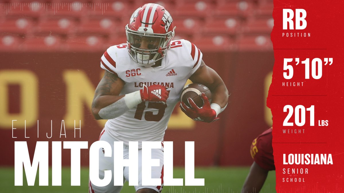 49ers Select RB Elijah Mitchell with the No. 194 Pick in the 2021
